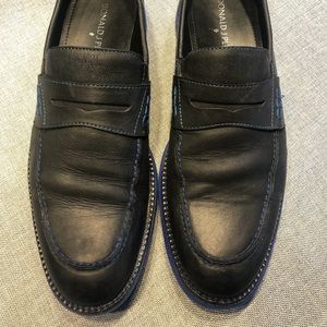 Donald Pliner Charcoal/Colbalt Loafers 9.5D
